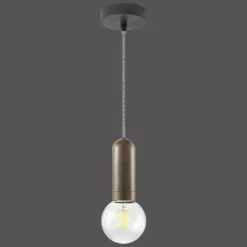 Lampes Industrielles-Luminaires Leuchten Direkt Suspension Leuchten Direkt TURN ME Rouille, 1 lumière