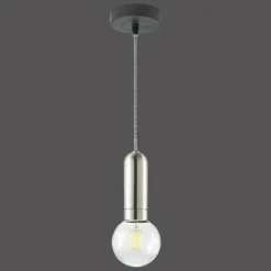 Lampes Industrielles-Luminaires Leuchten Direkt Suspension Leuchten Direkt TURN ME Acier inoxydable, 1 lumière