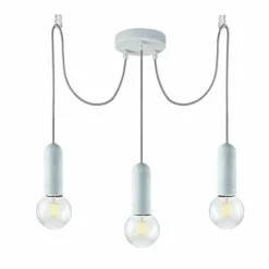 Lampes Industrielles-Luminaires Leuchten Direkt Suspension Leuchten Direkt TURN ME Pierre, 3 lumières