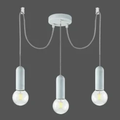Lampes Industrielles-Luminaires Leuchten Direkt Suspension Leuchten Direkt TURN ME Pierre, 3 lumières