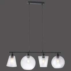 Luminaires Leuchten Direkt Suspension Leuchten Direkt SOPHIE Noir, 4 lumières