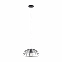 Lampes Industrielles-Luminaires Leuchten Direkt Suspension Leuchten Direkt FABIO Noir, 1 lumière