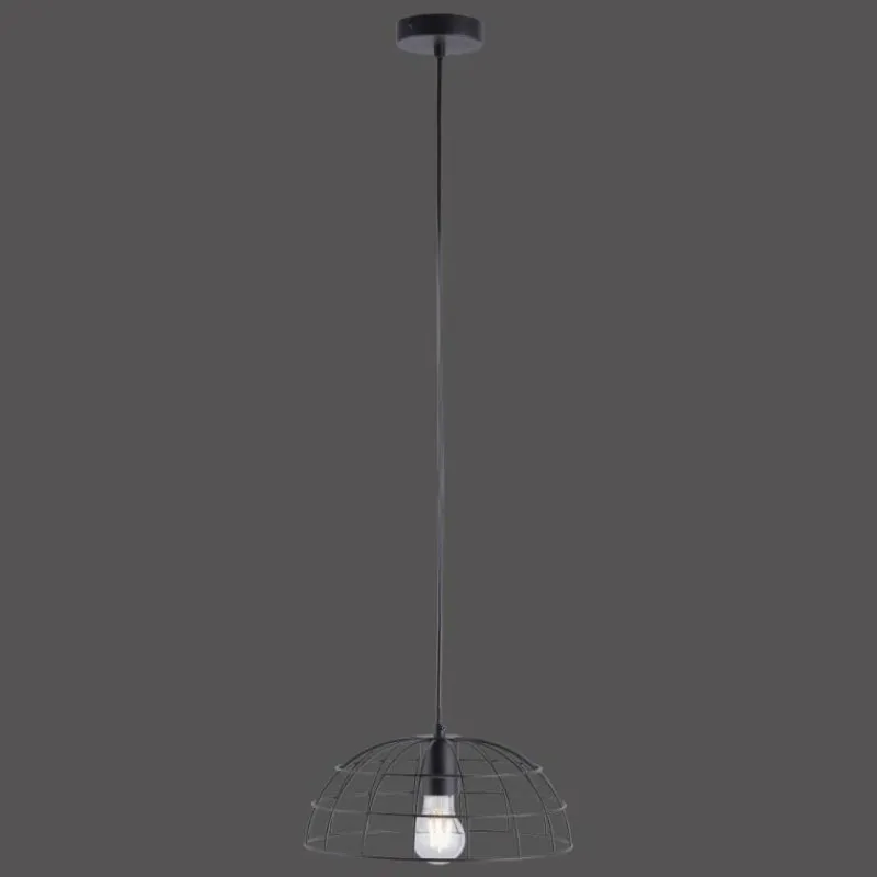 Lampes Industrielles-Luminaires Leuchten Direkt Suspension Leuchten Direkt FABIO Noir, 1 lumière