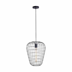 Lampes Industrielles-Luminaires Leuchten Direkt Suspension Leuchten Direkt FABIO Noir, 1 lumière