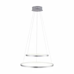 Luminaires Leuchten Direkt Suspension Leuchten Direkt Ls-CIRCLE LED Acier inoxydable, 1 lumière, Télécommandes, Changeur de couleurs