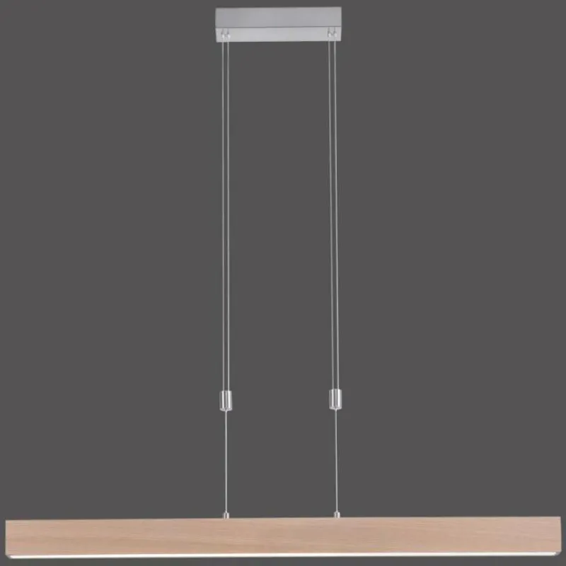 Luminaires Rustiques-Luminaires Leuchten Direkt Suspension Leuchten Direkt AMANDA LED Nickel mat, 1 lumière