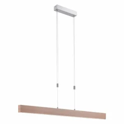 Luminaires Rustiques-Luminaires Leuchten Direkt Suspension Leuchten Direkt AMANDA LED Nickel mat, 1 lumière