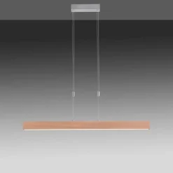 Luminaires Rustiques-Luminaires Leuchten Direkt Suspension Leuchten Direkt AMANDA LED Nickel mat, 1 lumière