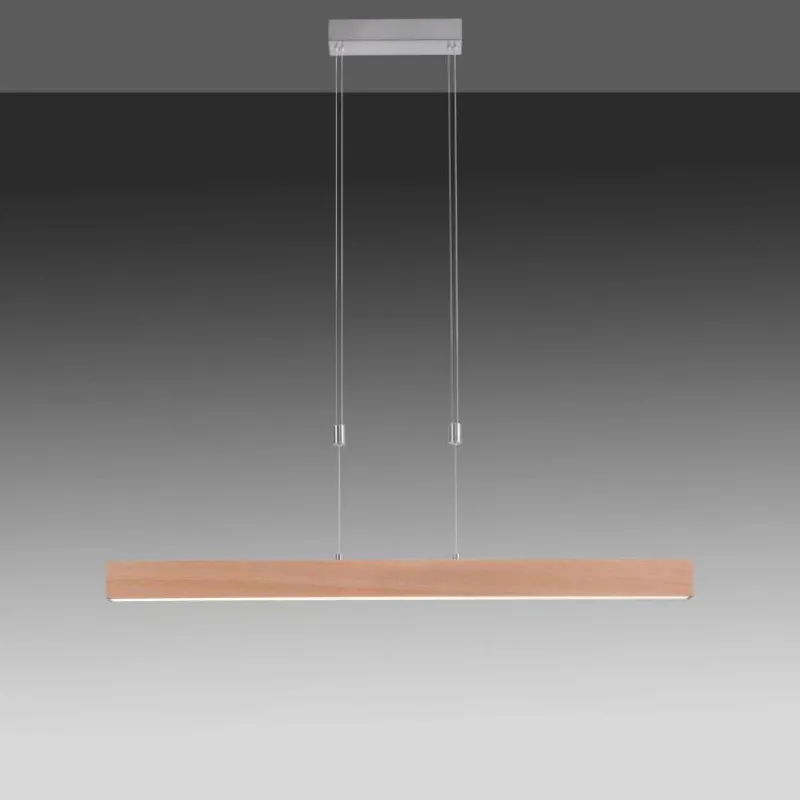 Luminaires Rustiques-Luminaires Leuchten Direkt Suspension Leuchten Direkt AMANDA LED Nickel mat, 1 lumière