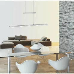 Luminaires Leuchten Direkt Suspension Leuchten-Direkt NELE LED Acier inoxydable, 5 lumières