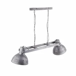 Lampes Industrielles-Luminaires Leuchten Direkt Suspension Leuchten-Direkt SAMIA Gris, 2 lumières