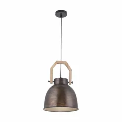 Lampes Industrielles-Luminaires Leuchten Direkt Suspension Leuchten-Direkt SAMIA Brun, 1 lumière