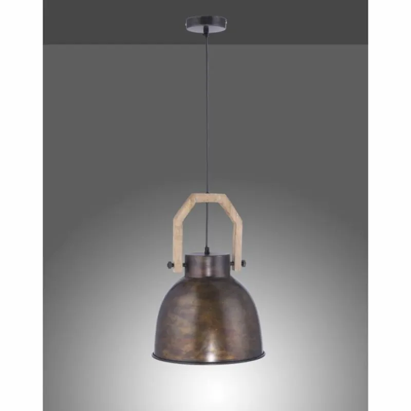 Lampes Industrielles-Luminaires Leuchten Direkt Suspension Leuchten-Direkt SAMIA Brun, 1 lumière