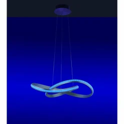 Luminaires Leuchten Direkt Suspension Leuchten-Direkt Ls-MELINDA LED Acier inoxydable, 1 lumière, Télécommandes, Changeur de couleurs