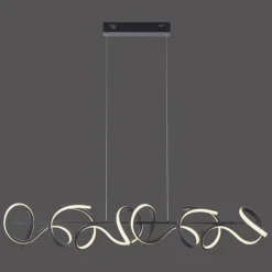 Luminaires Leuchten Direkt Suspension Leuchten-Direkt CURLS LED Noir, 4 lumières* Éclairage Led