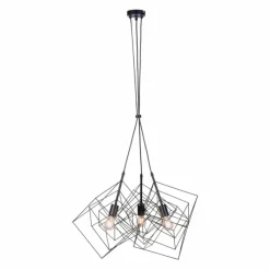 Luminaires Leuchten Direkt Suspension Leuchten-Direkt SKELETTON Noir, 3 lumières* Suspensions