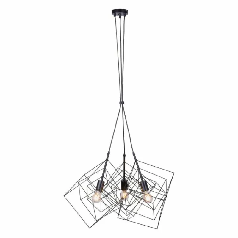 Luminaires Leuchten Direkt Suspension Leuchten-Direkt SKELETTON Noir, 3 lumières* Suspensions
