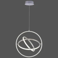 Lampes À Boules-Luminaires Leuchten Direkt Suspension Leuchten-Direkt JELLA LED Nickel mat, 3 lumières