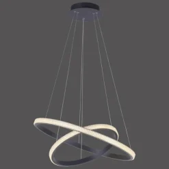 Lampes En Bois-Luminaires Leuchten Direkt Suspension Leuchten-Direkt MUSA LED Noir, 2 lumières