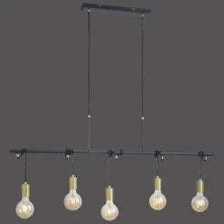 Luminaires Leuchten Direkt Suspension Leuchten-Direkt TAMARA Noir, 5 lumières* Suspensions