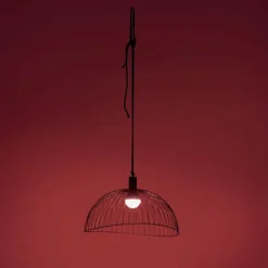 Luminaires Leuchten Direkt Suspension Leuchten-Direkt DAVID LED Noir, 1 lumière, Télécommandes, Changeur de couleurs