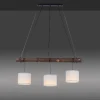 Lampes En Tissu-Luminaires Leuchten Direkt Suspension Leuchten-Direkt BARK Écru, Noir, 3 lumières