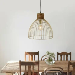 Lampes En Bois-Luminaires Leuchten Direkt Suspension Leuchten-Direkt ALAMI Bois foncé, 1 lumière
