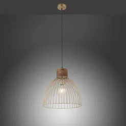 Lampes En Bois-Luminaires Leuchten Direkt Suspension Leuchten-Direkt ALAMI Bois foncé, 1 lumière