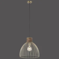 Lampes En Bois-Luminaires Leuchten Direkt Suspension Leuchten-Direkt ALAMI Bois foncé, 1 lumière
