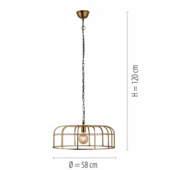 Luminaires Leuchten Direkt Suspension Leuchten-Direkt AMIR Laiton, 1 lumière* Suspensions