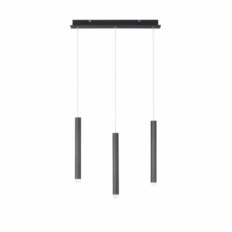 Luminaires Leuchten Direkt Suspension Leuchten-Direkt BRUNO LED Noir, 3 lumières* Éclairage Led