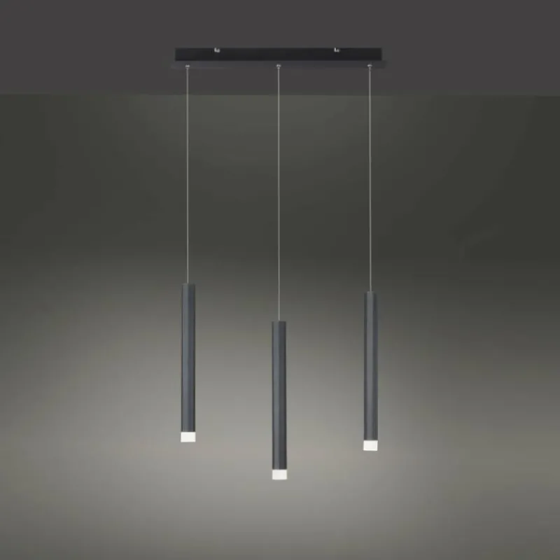 Luminaires Leuchten Direkt Suspension Leuchten-Direkt BRUNO LED Noir, 3 lumières* Éclairage Led