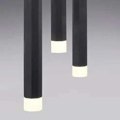 Luminaires Leuchten Direkt Suspension Leuchten-Direkt BRUNO LED Noir, 3 lumières* Éclairage Led