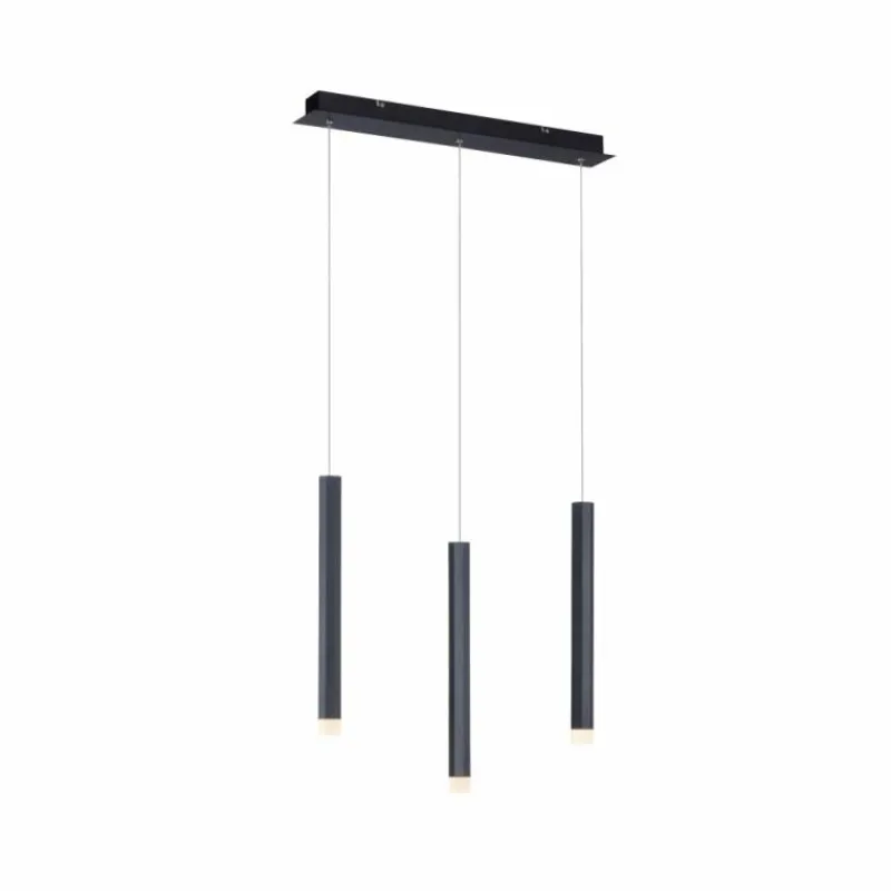 Luminaires Leuchten Direkt Suspension Leuchten-Direkt BRUNO LED Noir, 3 lumières* Éclairage Led