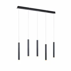 Luminaires Leuchten Direkt Suspension Leuchten-Direkt BRUNO LED Noir, 5 lumières* Éclairage Led