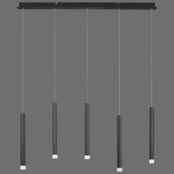 Luminaires Leuchten Direkt Suspension Leuchten-Direkt BRUNO LED Noir, 5 lumières* Éclairage Led