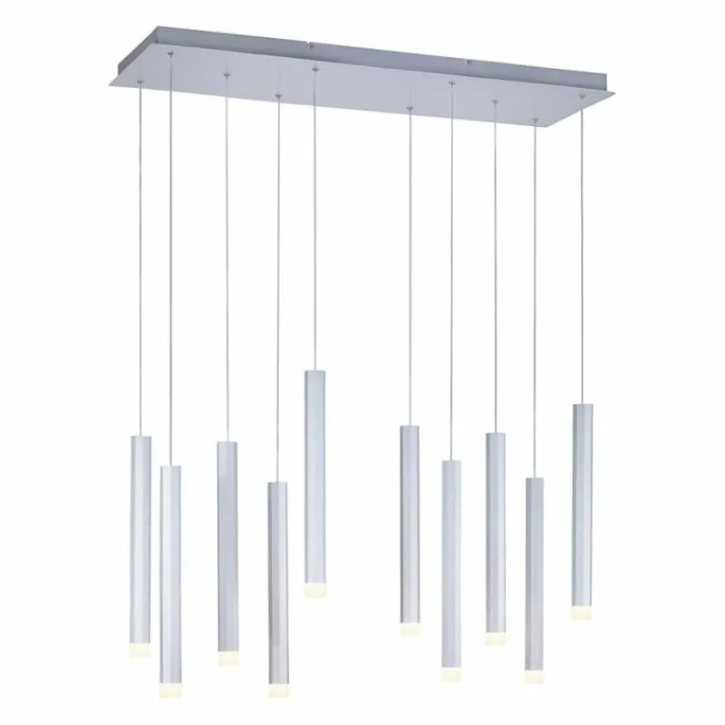 Luminaires Leuchten Direkt Suspension Leuchten-Direkt BRUNO LED Aluminium, 10 lumières* Éclairage Led