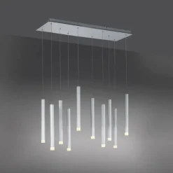 Luminaires Leuchten Direkt Suspension Leuchten-Direkt BRUNO LED Aluminium, 10 lumières* Éclairage Led