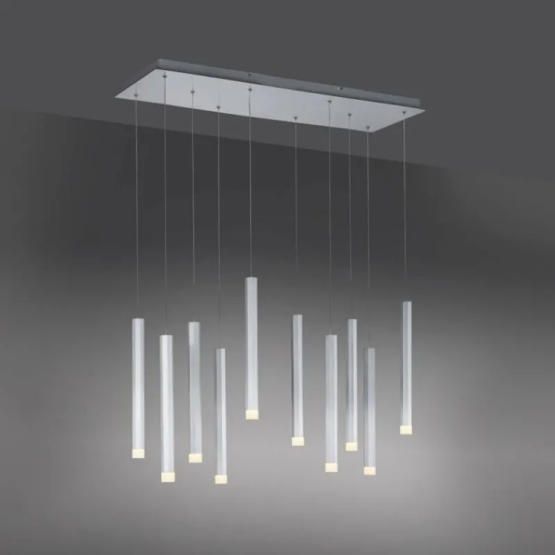 Luminaires Leuchten Direkt Suspension Leuchten-Direkt BRUNO LED Aluminium, 10 lumières* Éclairage Led
