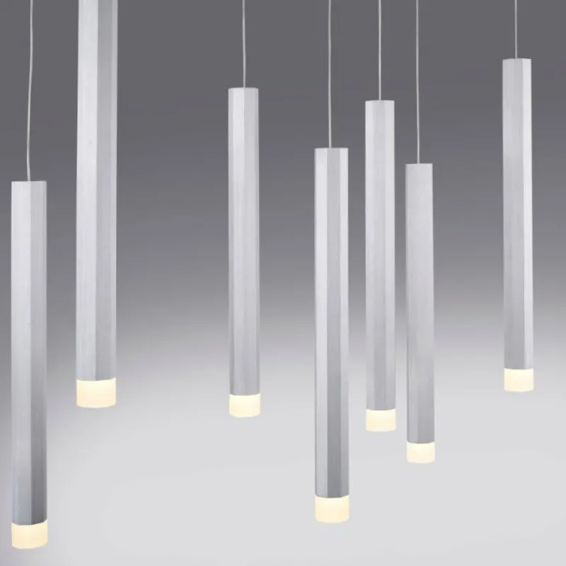 Luminaires Leuchten Direkt Suspension Leuchten-Direkt BRUNO LED Aluminium, 10 lumières* Éclairage Led