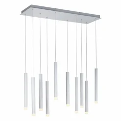 Luminaires Leuchten Direkt Suspension Leuchten-Direkt BRUNO LED Aluminium, 10 lumières* Éclairage Led