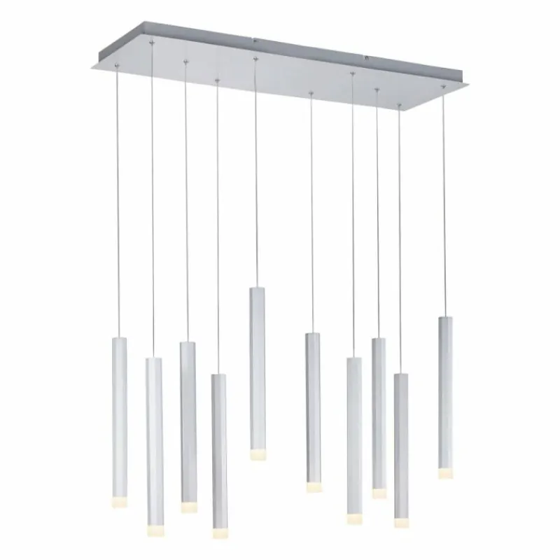 Luminaires Leuchten Direkt Suspension Leuchten-Direkt BRUNO LED Aluminium, 10 lumières* Éclairage Led