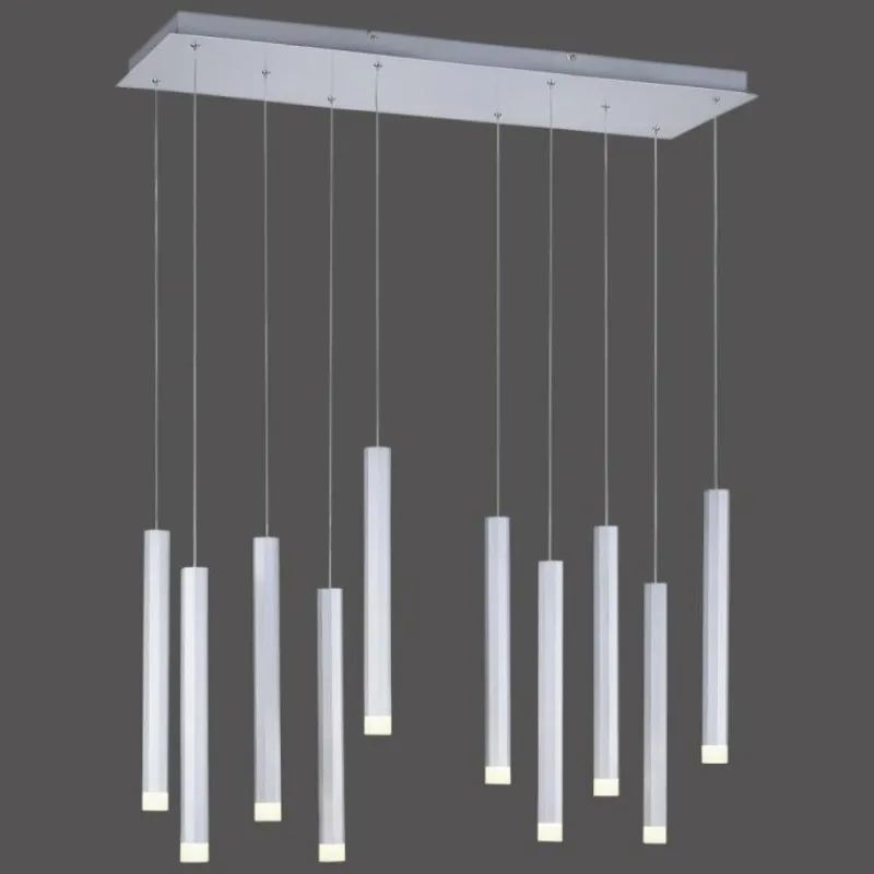 Luminaires Leuchten Direkt Suspension Leuchten-Direkt BRUNO LED Aluminium, 10 lumières* Éclairage Led