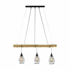 Luminaires Rustiques-Luminaires Leuchten Direkt Suspension Leuchten-Direkt SPRING Écru, Noir, 3 lumières