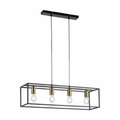 Luminaires Leuchten Direkt Suspension Leuchten-Direkt FABIO Noir, 4 lumières* Suspensions