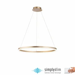 Luminaires Paul Neuhaus Suspension Leuchten-Direkt TITUS LED Laiton, 1 lumière* Éclairage Led