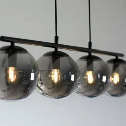Suspension Verre Fumé-Luminaires Leuchten Direkt Suspension Leuchten-Direkt BIG WIDOW Noir, 4 lumières
