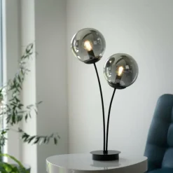 Suspension Verre Fumé-Luminaires Leuchten Direkt Suspension Leuchten-Direkt BIG WIDOW Noir, 2 lumières