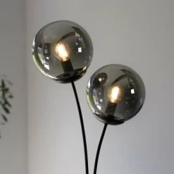 Suspension Verre Fumé-Luminaires Leuchten Direkt Suspension Leuchten-Direkt BIG WIDOW Noir, 2 lumières