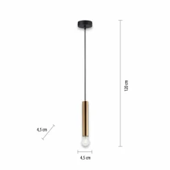 Luminaires Leuchten Direkt Suspension Leuchten-Direkt BRUNA Laiton, 1 lumière* Suspensions